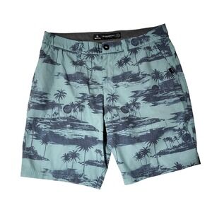 Rip Curl Mirage Boardwalks Board Shorts Mens 34 Hybrid Blue Tropical Beach